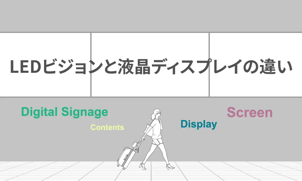 LEDビジョンと液晶ディスプレイ（モニター）の違い